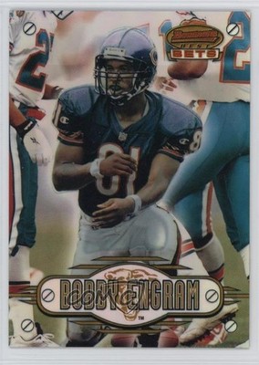 1996 Bowman's Best Bets Refractor Bobby Engram #BB9 Rookie RC 17wy