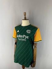 Adidas Mens Notts Outlaws One Day Replica Cricket T-Shirt Size L Green Polyester