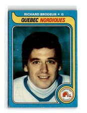 Hockey sports Topps 1979-80 Topps #176 Richard Brodeur Quebec Nordiques