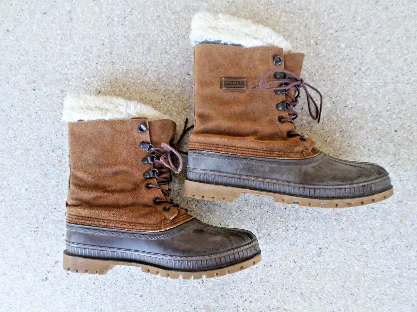 Vtg. Sorel Kaufman Crusader Suede, Steel Shank Snow Boots. Men's 10 Made in USA