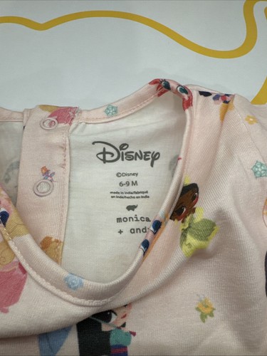 Monica And Andy Disney Princess Bodysuit Dress Size 6-9 Months - Picture 4 of 4