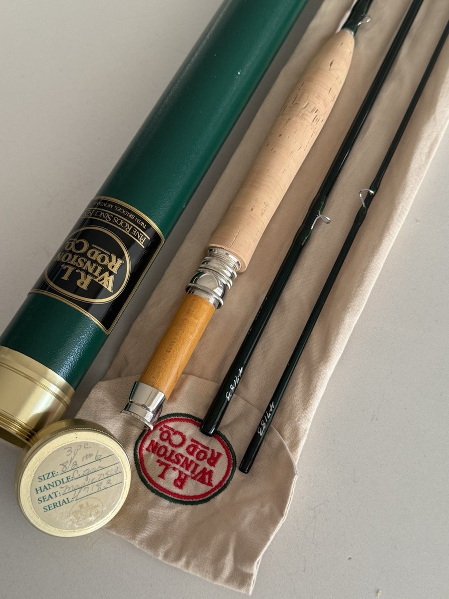 BEAUTIFUL** RARE RL WINSTON IM6 6wt. 8'6”in~3pc Flyrod