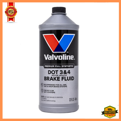 Valvoline 601458 Synthetic DOT 3 and DOT 4 Brake Fluid For all ABS, 32 oz