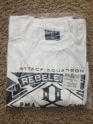 NEW Mens 2XL White REBEL8 Triumphant We Fly T-Shirt AUTHENTIC Still In Package