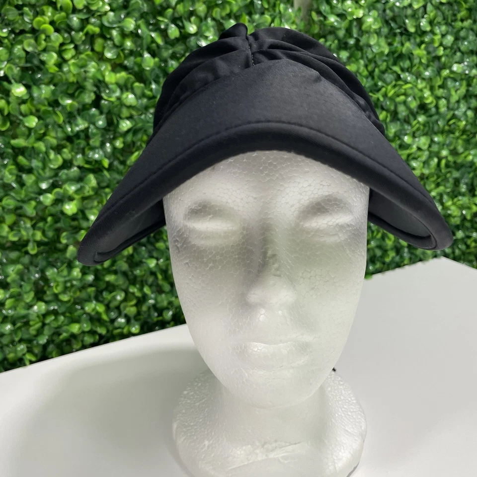 Wallaroo Aqua Visor Sombrero Negro Mujer Exterior Protección Solar Foto 4 de 4