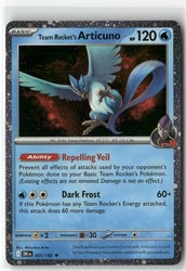 Team Rocket's Articuno 051/182 Destined Rivals Cosmos Holo Promo