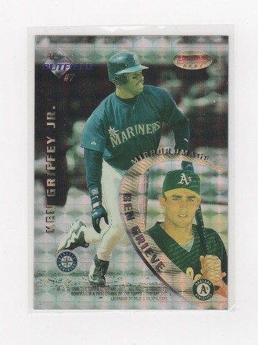 1996 Bowman's Best Mirror Image #7 Atomic Refractor: Griffey/ Gwynn/ Guerrero