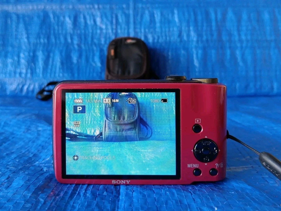 Sony Cyber-Shot DSC-H70 16.1MP 10x Optical Zoom RED Digital Camera - US Seller - Image 3 of 4