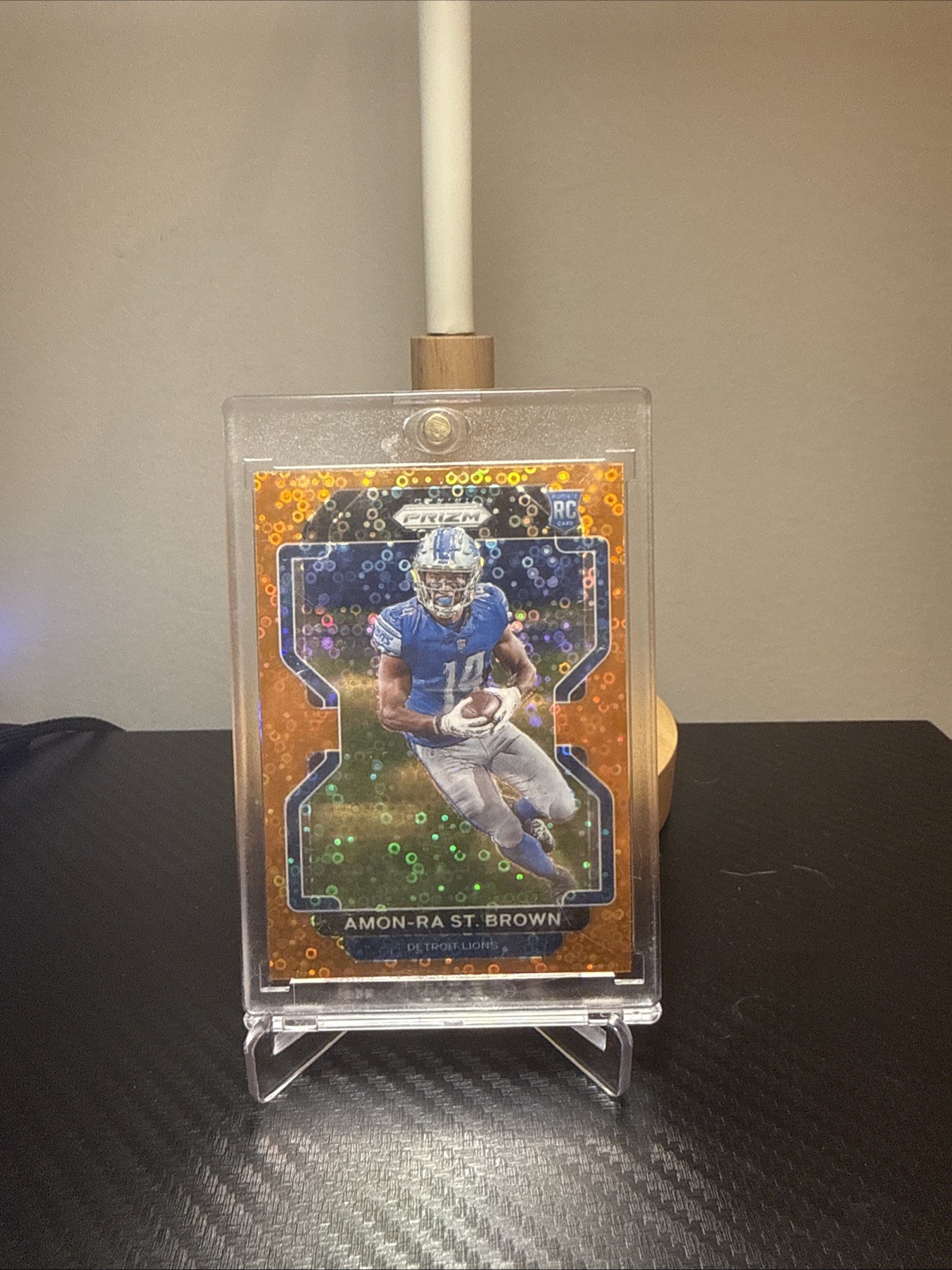 2021 Panini Prizm - Rookie Amon-Ra St. Brown #358 Orange Disco Prizm (RC)