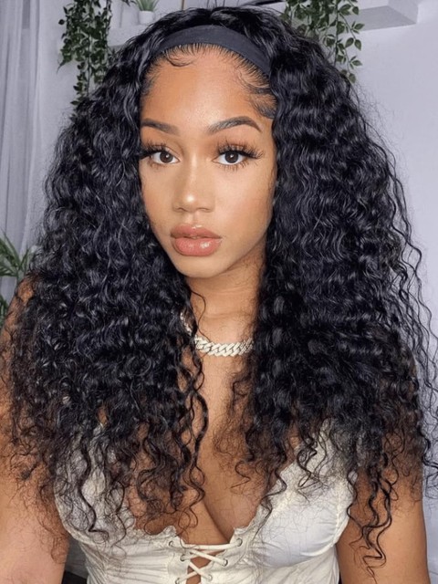 UNice 2-In-1 Switch HookFit Headband Wig Water Wave