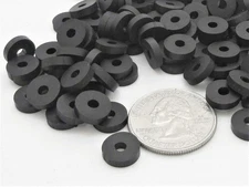 SHKIBY [100 Pack] 1/4" x 5/8" EPDM Rubber Washer, Neoprene Flat Washers...