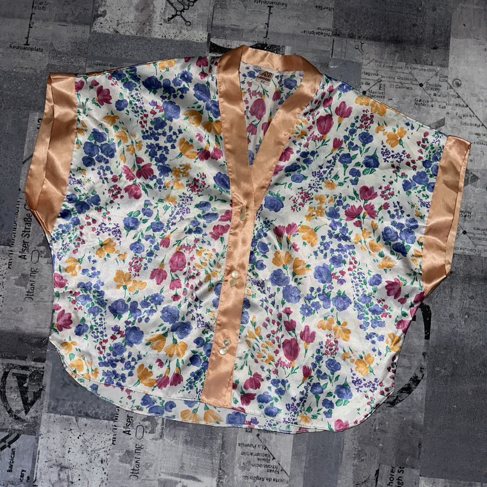 Babydoll Vintage Moon 2 piezas Floral Melocotón Corte Alto Parte Inferior Talla 40 L Foto 4 de 4