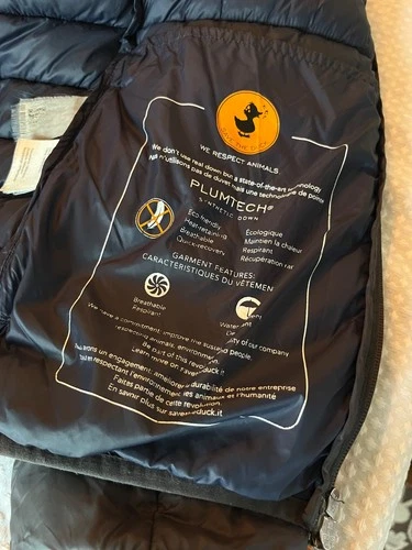Save The Duck Men's Blue Hooded Puffer Jacket M Regular Full Zip Quilted image 8