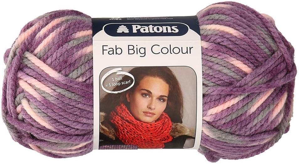 Patons Fab Big Colour Super Chunky 200g - 0080 Violet Mix