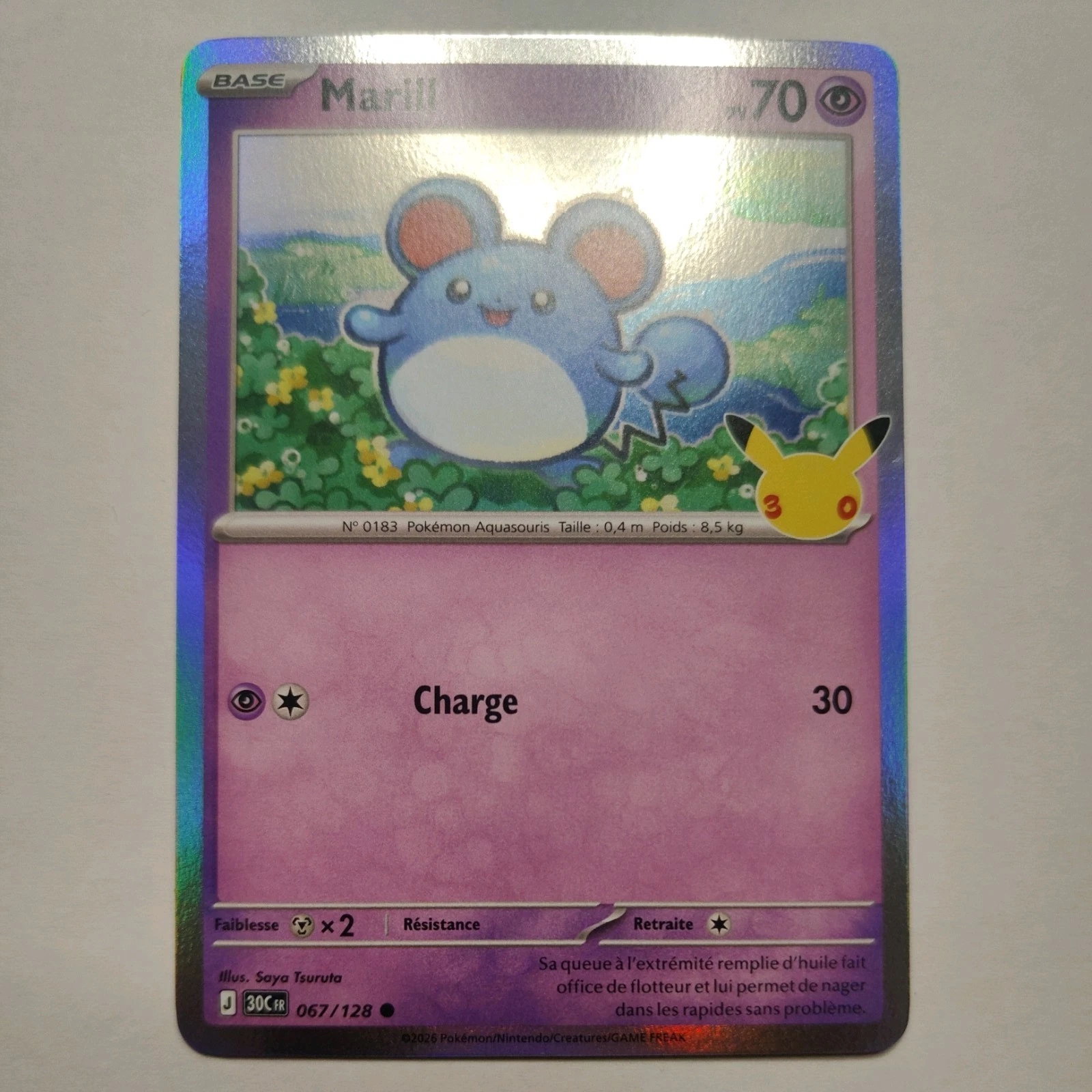 Marill - 30th Celebration #67 Price & Value ($0.23) | PokeScope