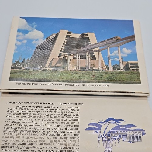 Vintage 1970s Postcard Folder Walt Disney World Vacation Kingdom 26 Color Photos - Picture 6 of 19