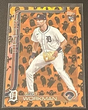2025 Topps Update Holiday Ghost Foil SP Gage Workman RC Detroit Tigers #US118