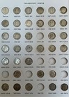 55 COIN ROOSEVELT DIME SET IN DANSCO FOLDER - 41 SILVER — photo 2