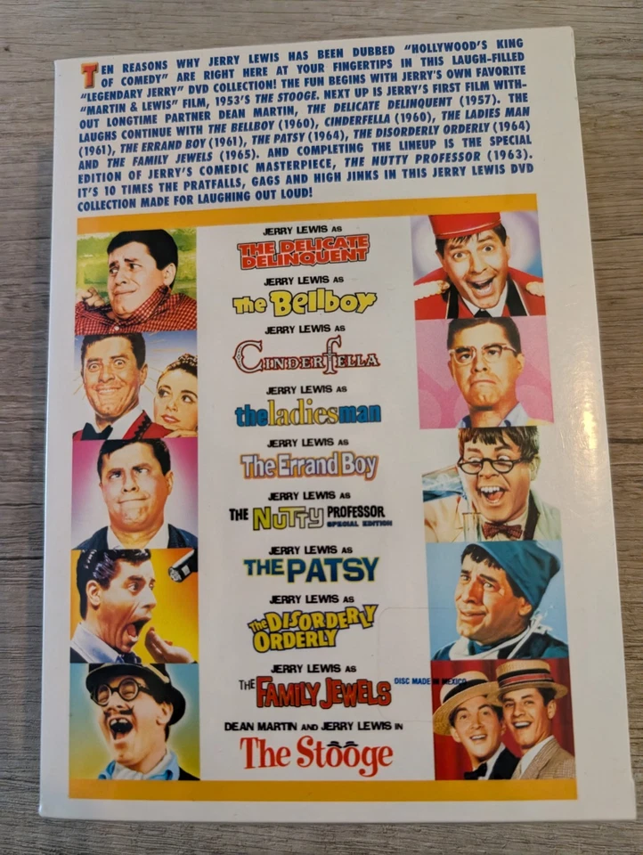 Jerry Lewis: The "Legendary Jerry" Collection (DVD, 2005) 10-Disc Set  - Image 2 of 2