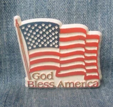 God Bless America U.S. Flag Rubber Magnet Souvenir Refrigerator MB65