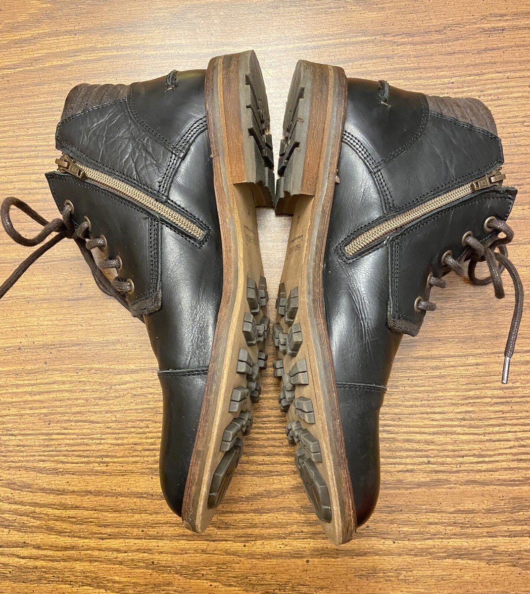 Bull Boxer Holten Lace Up Zip Leather Boots Chukka Men display picture 1