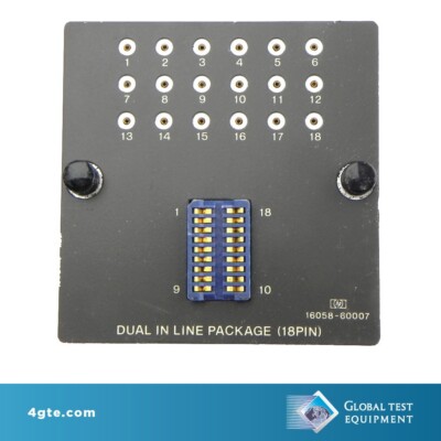 Dual In Line Socket Agilent Keysight 16058-60007 18-Pin Dual In-Line Socket Board | eBay