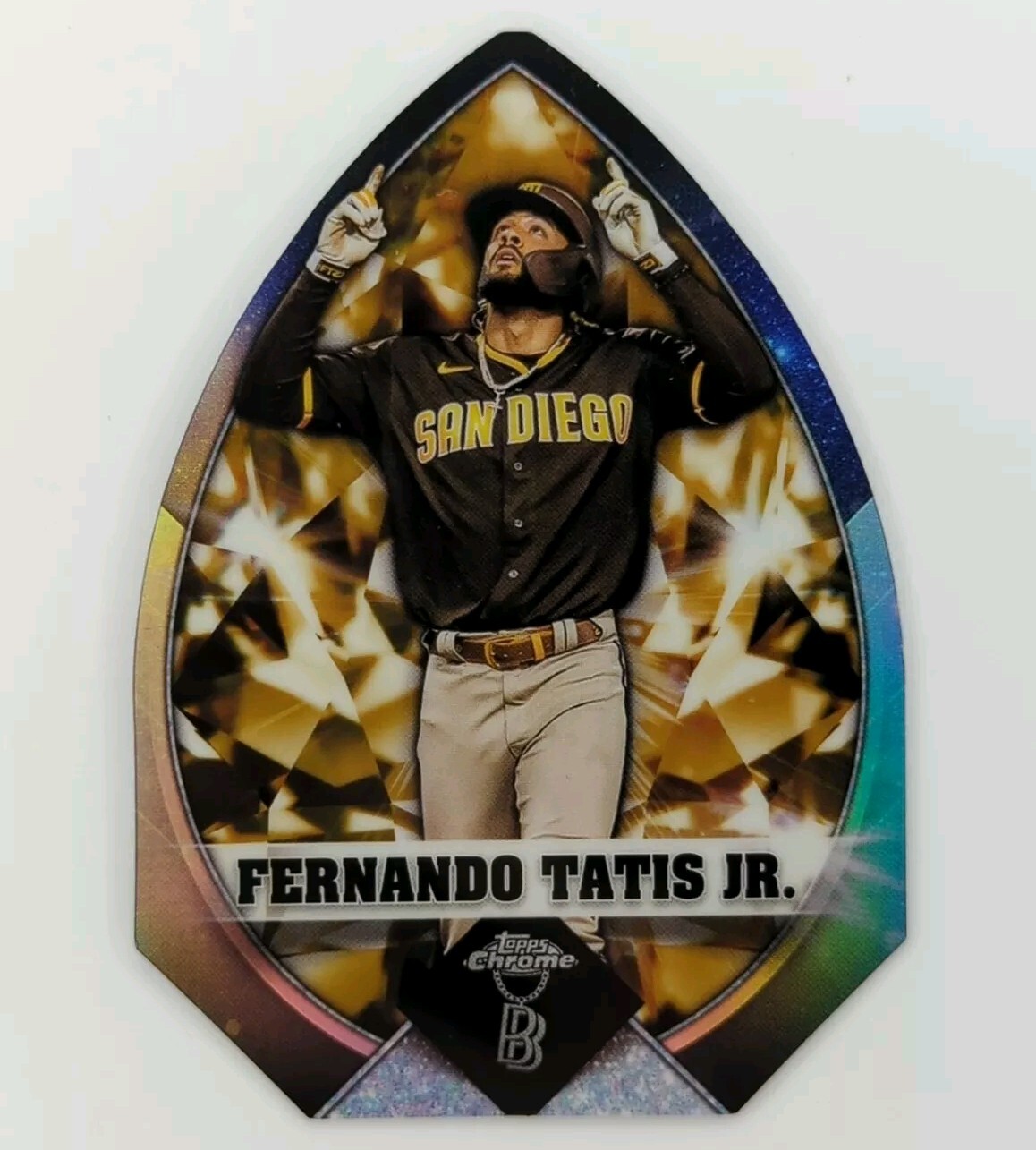 Fernando Tatis Jr 2022 Topps Ben Baller Chrome Gold /50 Diamond Die-Cut SSP