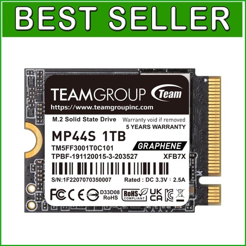 Ultra-Lightweight 1TB SSD with 5000/3500 MB/s for Mini PCs & Gaming Consoles