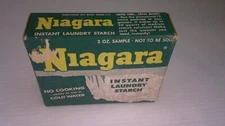 vintage free sample package of Niagara instant laundry starch never used sealed