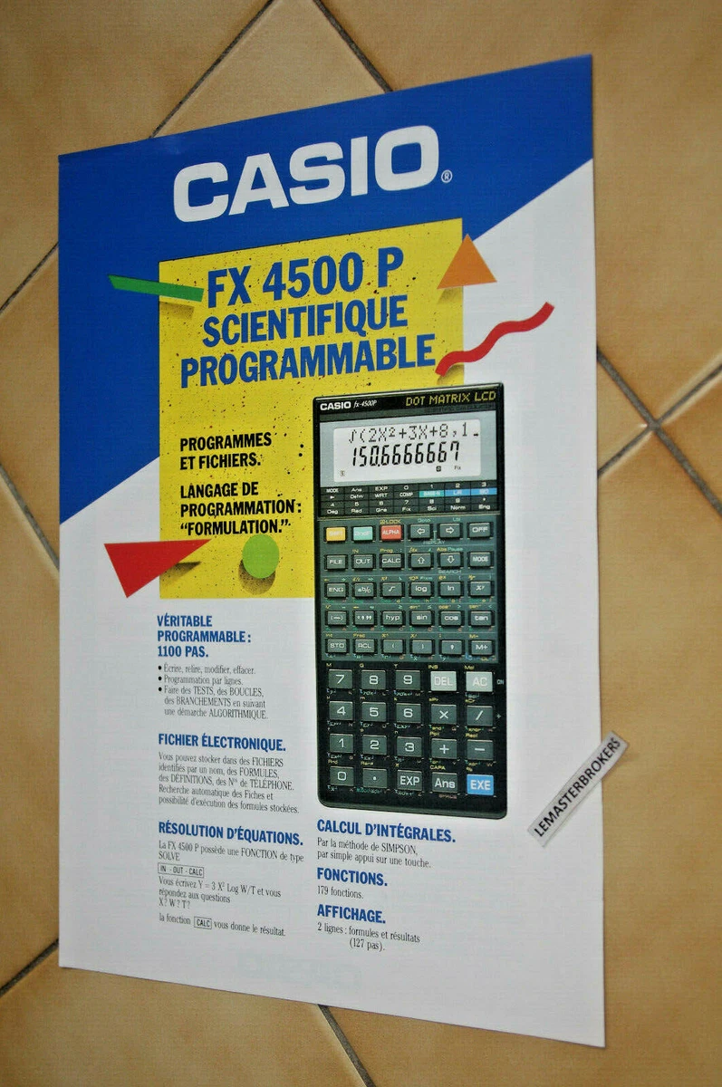 Casio top 4500 fx