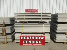 **** Smooth concrete slotted fence post 2.4m ****