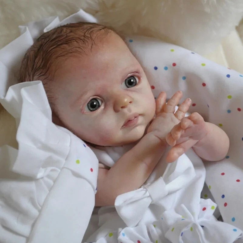 Doll Mini Unfinished Reborn Baby Doll Kit 10inch Unpainted Parts Blank DIY New - Image 4 of 4