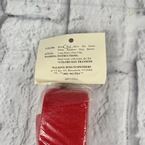 "Suspensores Walking Boss 56""X 2" ROJO Clip de alta resistencia NUEVO HECHO EN EE. UU. - Imagen 4 de 4