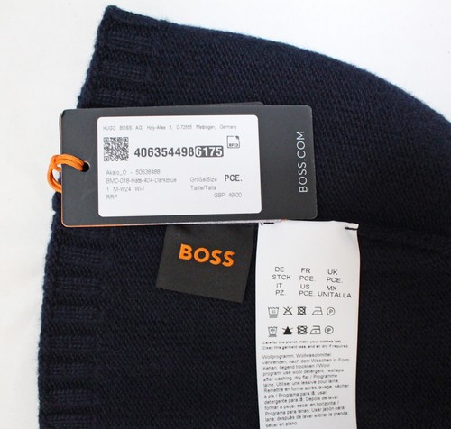 HUGO BOSS HERREN FOLD OVER BEANIE/ STRICKMÜTZE/ MÜTZE "AKAIO_O" - Bild 10 von 10
