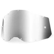 100% Goggle Replacement Lens SILVER MIRROR Strata 2 Accuri 2 Racecraft 2 NEW