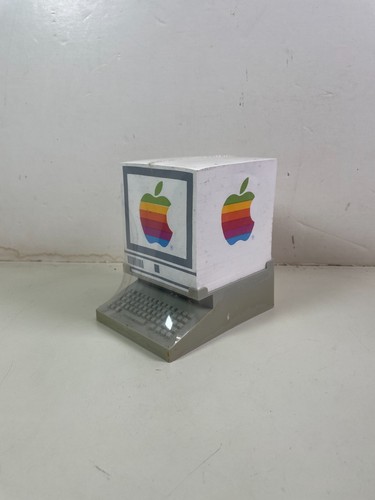 Apple Macintosh Computer Note Cube Pad Made in USA Rainbow Apple Logo Post It - 第 1/16 張圖片