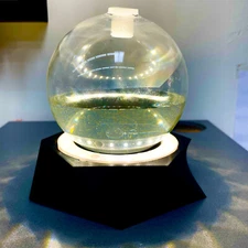 The Bioluminescent Bio-Orb with Grow Light Stand - Black