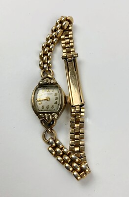 Montre-bracelet Femme Vintage Wittnauer - Or 10K Rempli - État De Fonctionnement - Occasion