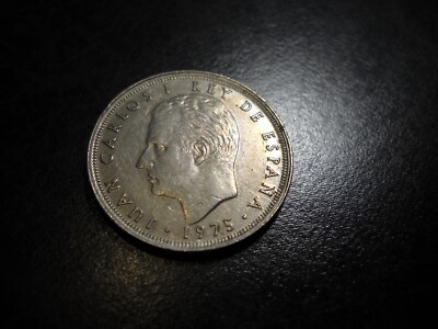 1975 Spain 25 PTAS Juan Carlos De Espana coin 
