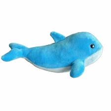Aurora/ Destination Nation Blue Dolphin  11" Long Stuffed Plush Blue Eyes