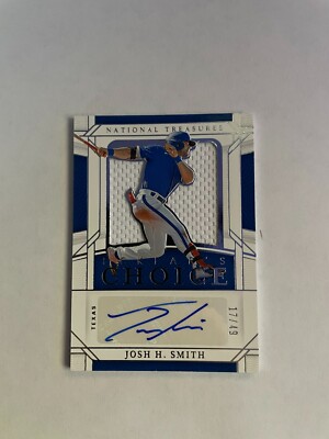 2022 Josh H. Smith Panini National Treasure, Player Worn Auto 17/49