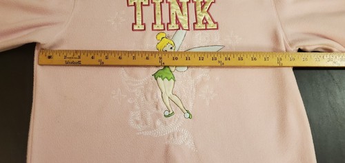 Vintage Disney Pink Tinker Bell Fleece Pullover Sweater Women's Size Medium - Picture 7 of 10