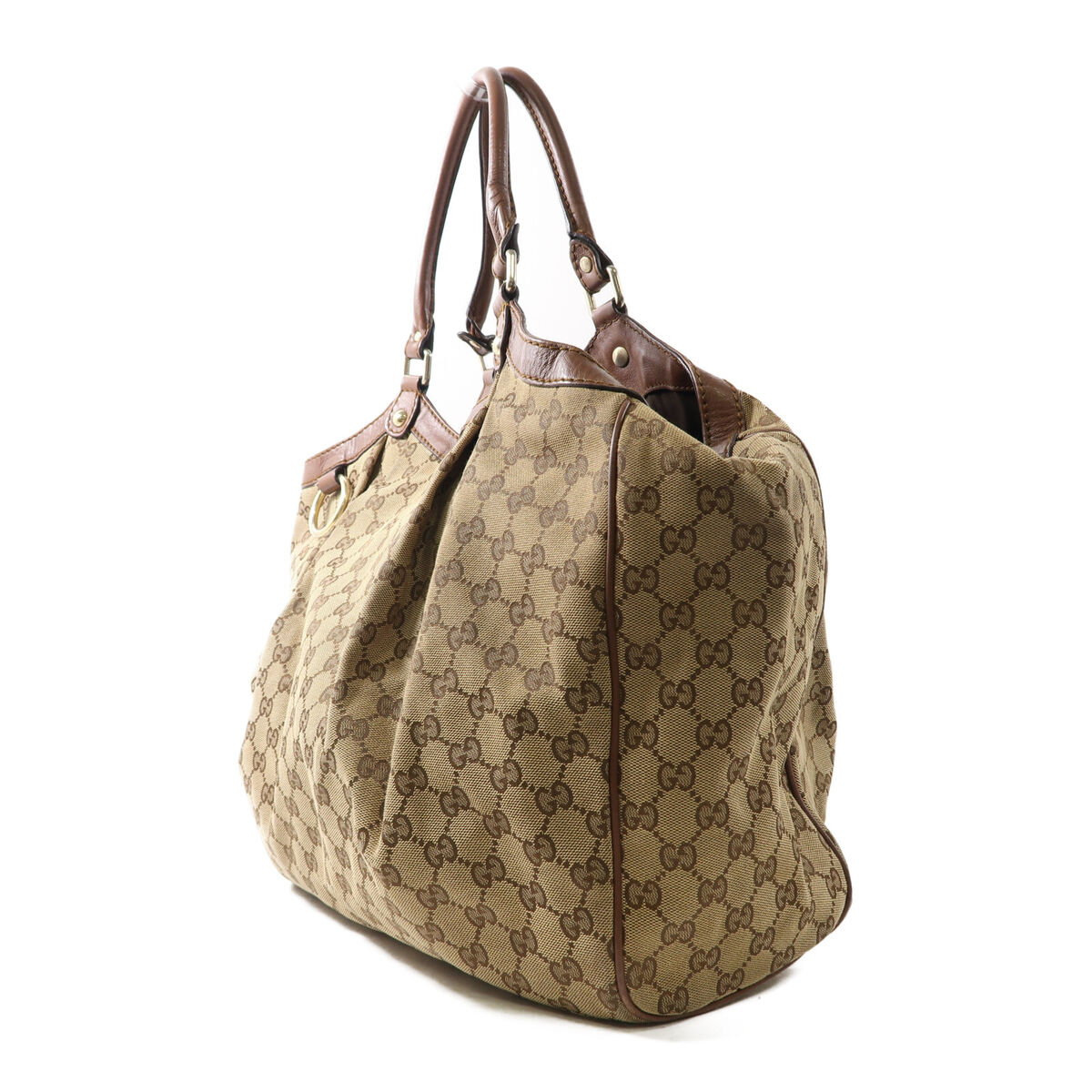 GUCCI GG GHW Sukey Hobo Shoulder Bag 211943 Canvas Brown | eBay GUCCI GG GHW Sukey Hobo Shoulder Bag 211943 Canvas Brown | eBay