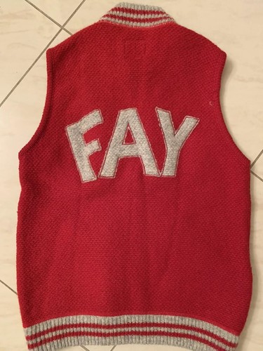 Gilet Maglione Smanicato Fay Rosso Tg 8 anni | eBay