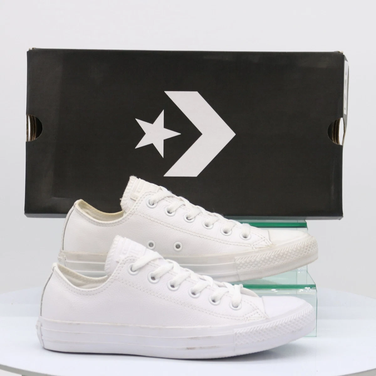 All star mono top ox leather trainers
