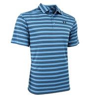 Under Armour Men's Tech Stripe Golf Polo Pacific/steel Xl on sale Under Armour Men's Tech Stripe Golf Polo Pacific/steel Xl on sale