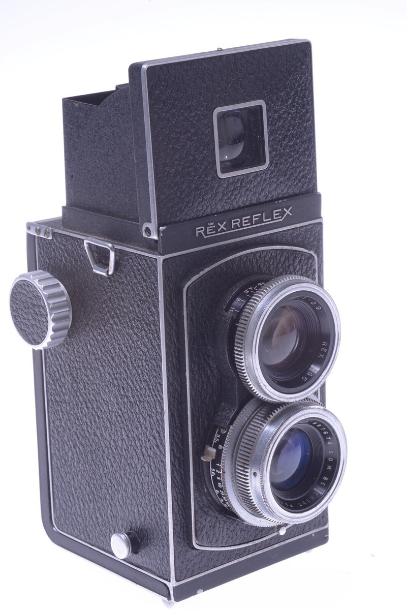 ✅ PHOTOREX REX REFLEX STANDARD 6X6CM, 120 ROLL TLR CAMERA BERTHIOT 75MM  LENS