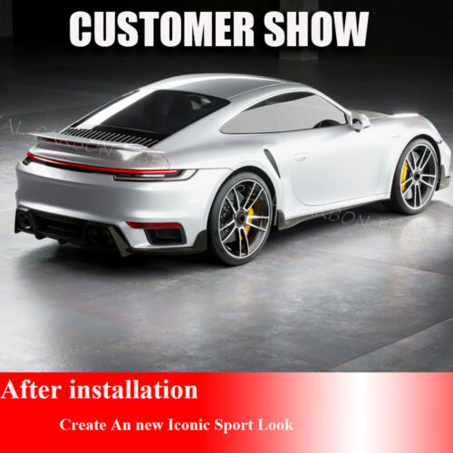 Para Porsche 911 992 Turbo S CARBONO SECO parachoques delantero labio difusor trasero faldón lateral - Imagen 7 de 22