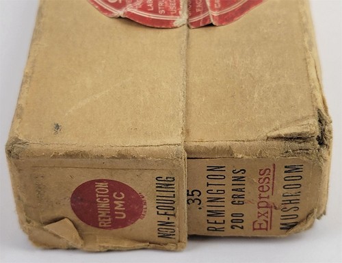 .35 Remington Express Mushroom Bullet 2pc Box Empty RARE! - Picture 4 of 6