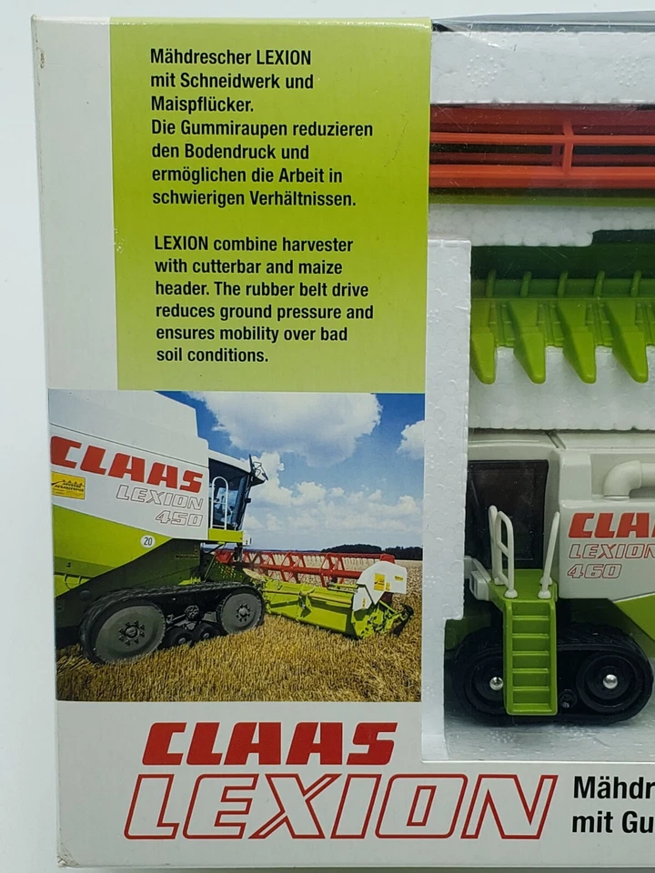 Claas Lexion 460 Combine On Tracks With Corn & Grain Head By Norscot 1/64 Scale - Image 4 of 4